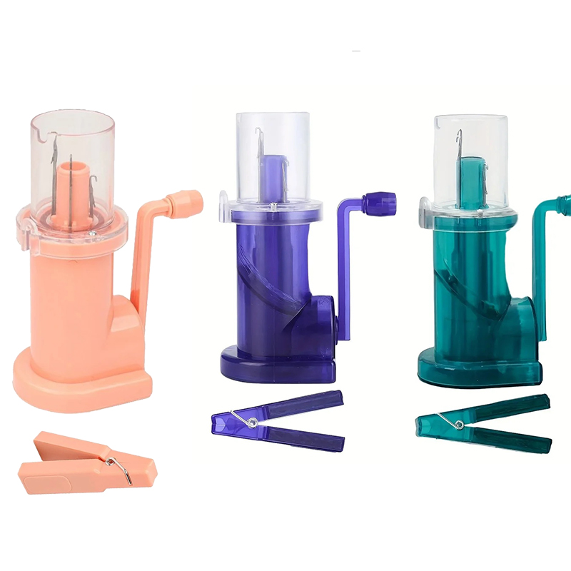 Pom Pom Maker Tool - Portable Hand Knitting Machine Hand Crank