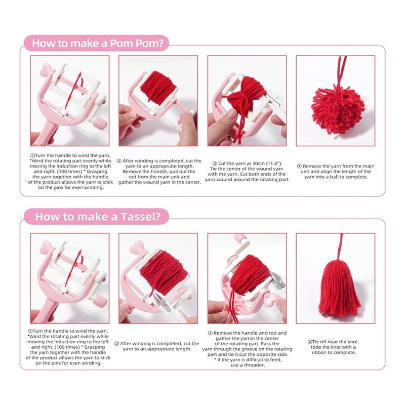 AT21-Pom Makers Set Tool Winde - Pom Pom Maker Tool ulasan dan harga
