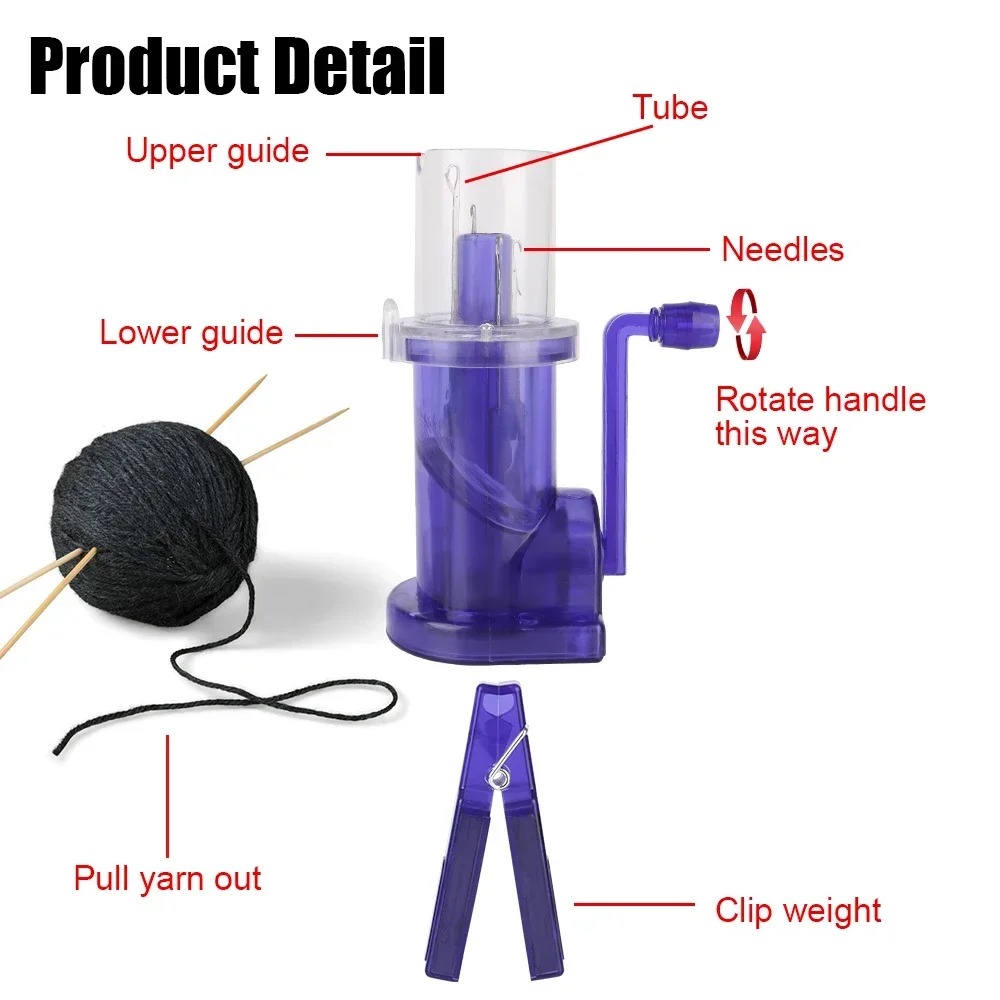 Portable Hand Knitting Machine - Pom Pom Maker Tool ulasan dan harga