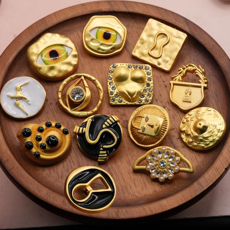 Vintage Metal Button Heart Sha - Craft Embellishment ulasan dan harga