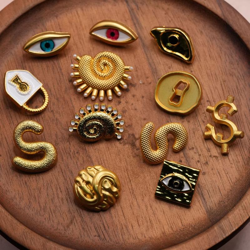 Vintage Metal Button Heart Sha - Craft Embellishment ulasan dan harga