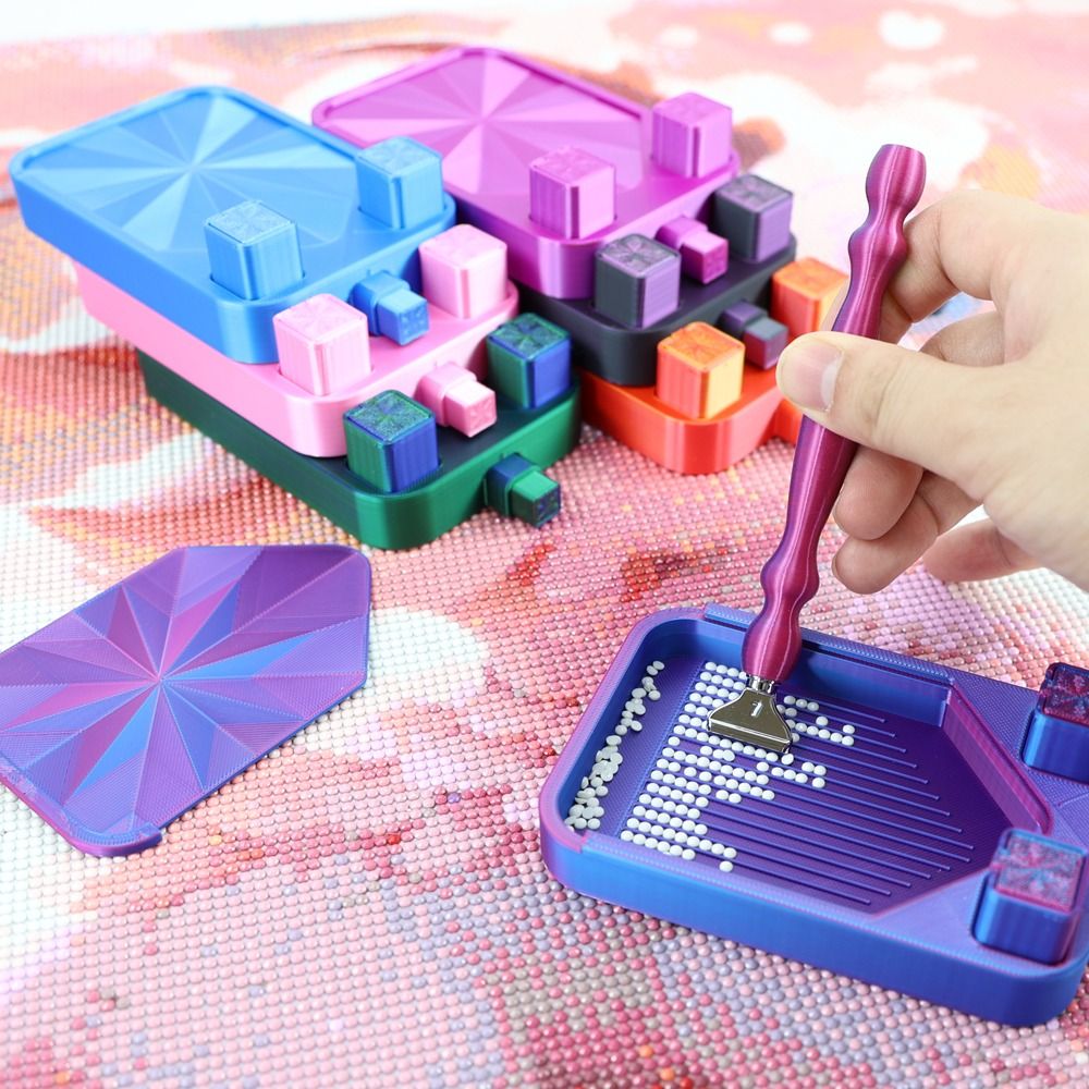 DIY Craft Diamond Painting Tra - Craft Embellishment Storage ulasan dan harga