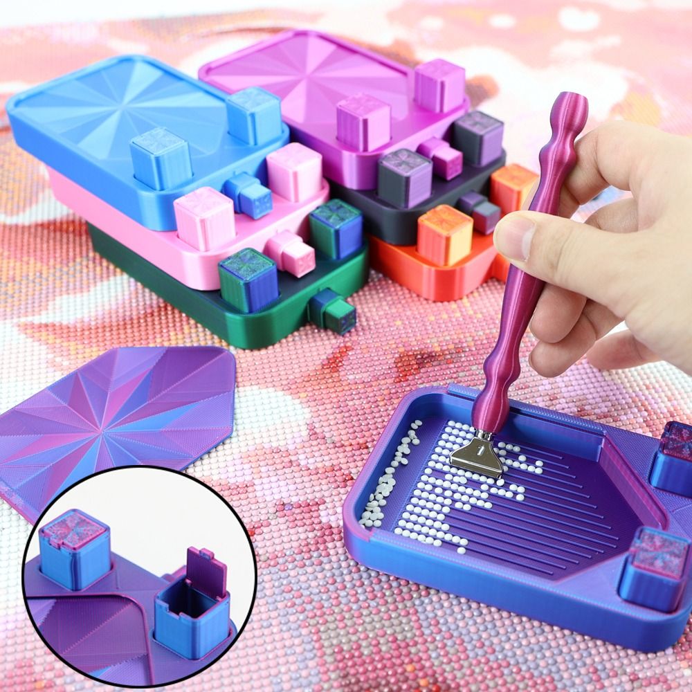 DIY Craft Diamond Painting Tra - Craft Embellishment Storage ulasan dan harga