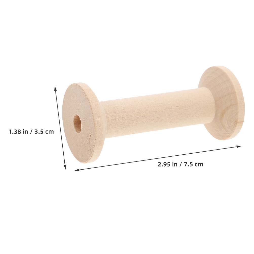 4Pcs Wooden Thread Spool Holde - Embroidery Craft ulasan dan harga