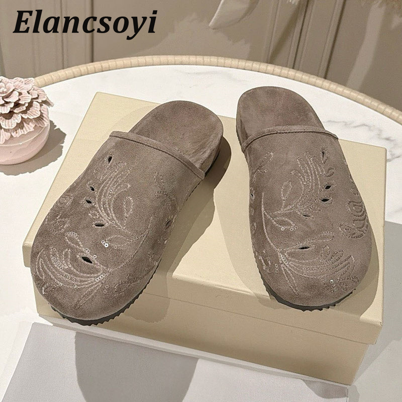 Lazy Mules Shoes Women's Embro - Embroidery Embellishments ulasan dan harga