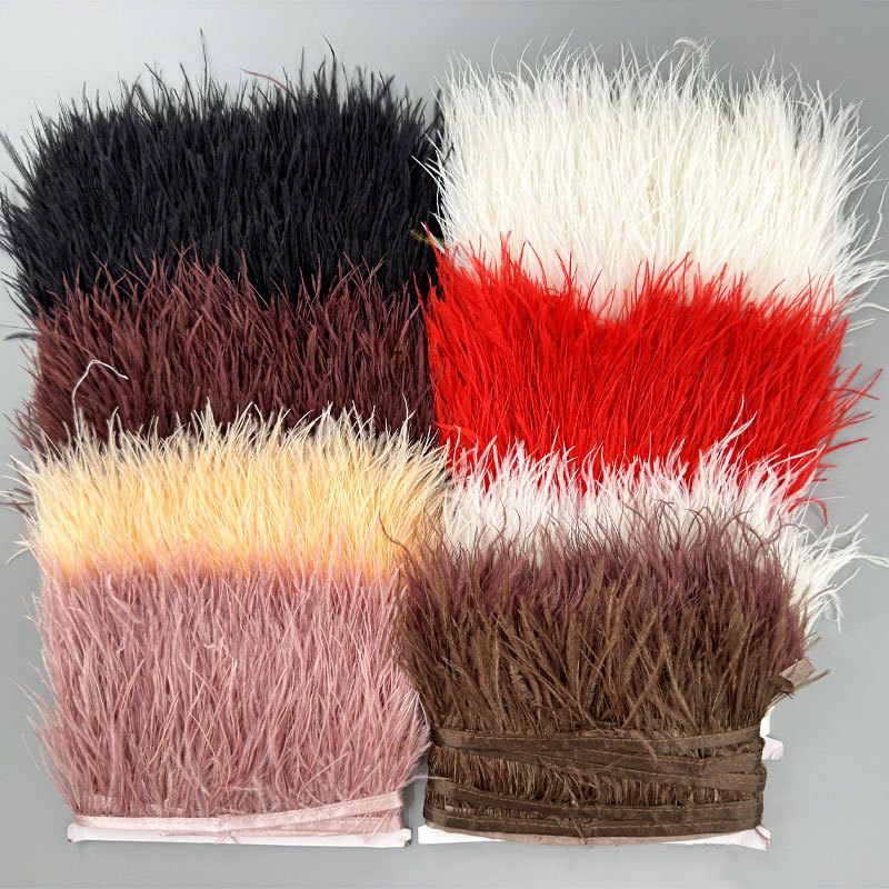 1-10M Colorful Ostrich Feather - Fringe Ribbon Sewing ulasan dan harga