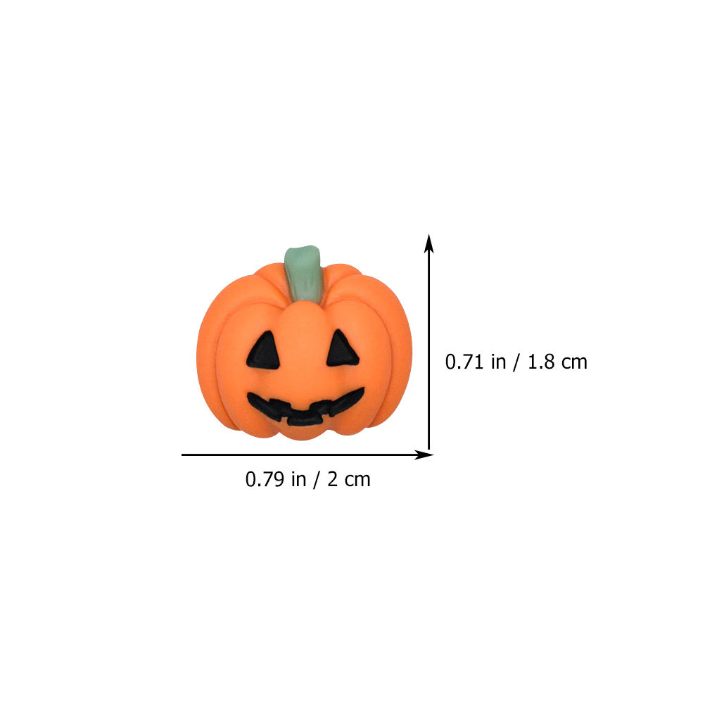 20Pcs Halloween Pumpkin Resin  - Craft Embellishment ulasan dan harga