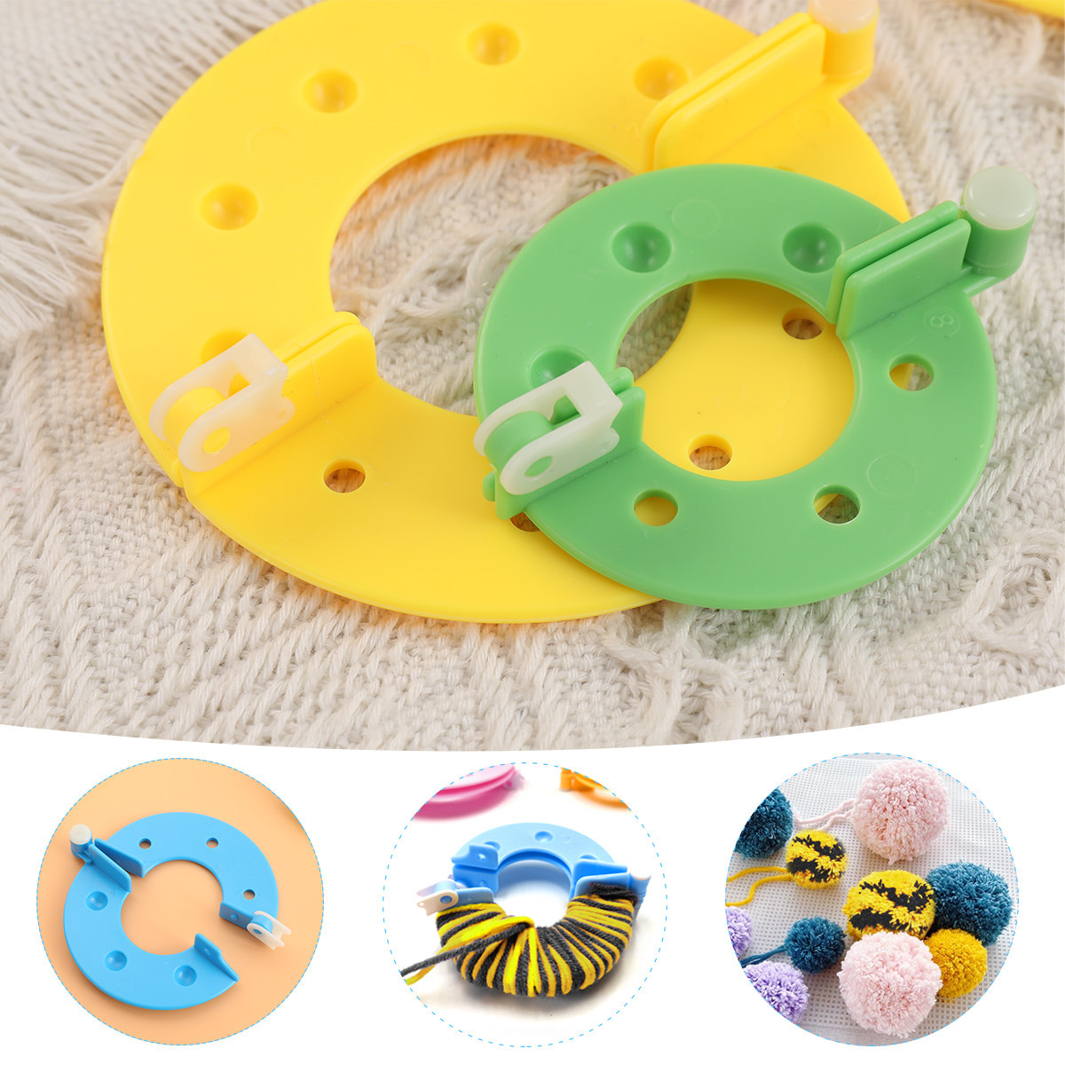 8Pcs Pompom Makers 4 Sizes Har - Pom Pom Maker Tool ulasan dan harga