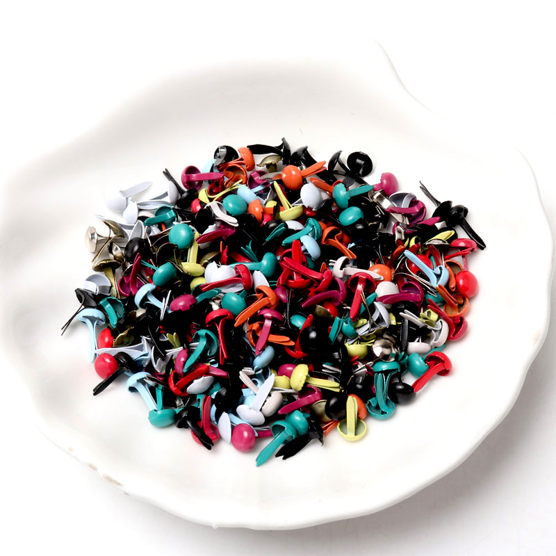 100pcs Mixed Multicolor Round  - Craft Embellishment ulasan dan harga